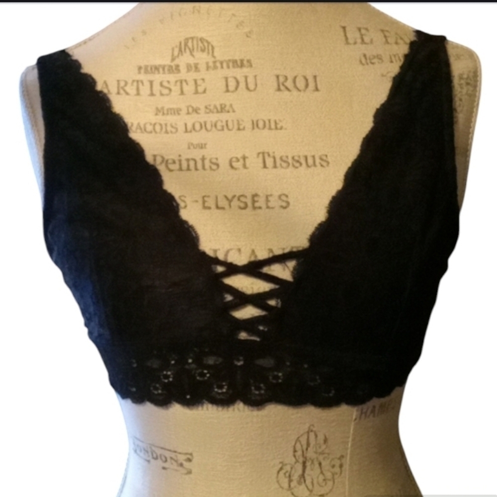 Ambiance Black Lace Bralette